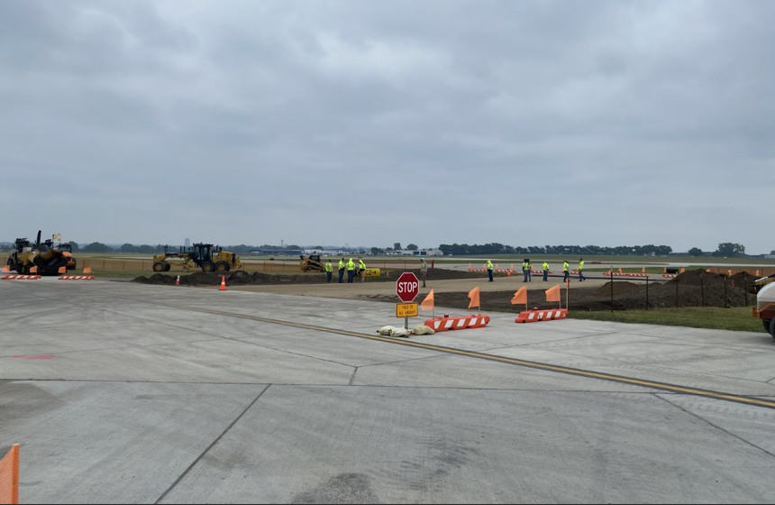 Taxiway Charlie North construction